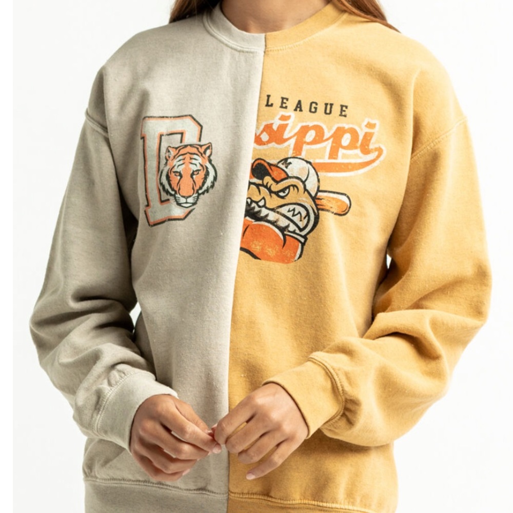 Altered UO BDG Stitched Together Crewneck Sweatshirt